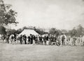 Leamington Spa Archery Competition Men Archers Bows Targets Vtg. Photo 19thC.