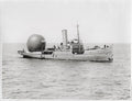 WWI Royal Navy Balloon Ship Observation Sea Vtg. Photo WW1