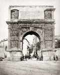 Arch Trajan Benevento Italy Roman Monument Architecture Vtg. Photo 19thC.