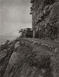 Kandy Railway Ceylon Train on Cliffside Mountain Tracks Vtg. Photo 19thC.