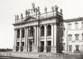 Rome Basilica St. John Lateran Facade Architecture Statues Vtg. Photo 19thC.