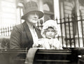 Majesty Queen Elizabeth II Baby Pram Nanny Vtg. Photo 20thC.