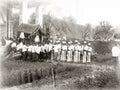 Siam Thailand Funeral Cortege Procession Soldiers Ceremony Vtg. Photo 19thC.