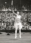 Betty Nuthall Shoemaker Tennis Player Wimbledon Serve Crowd Vtg. Photo 20thC.