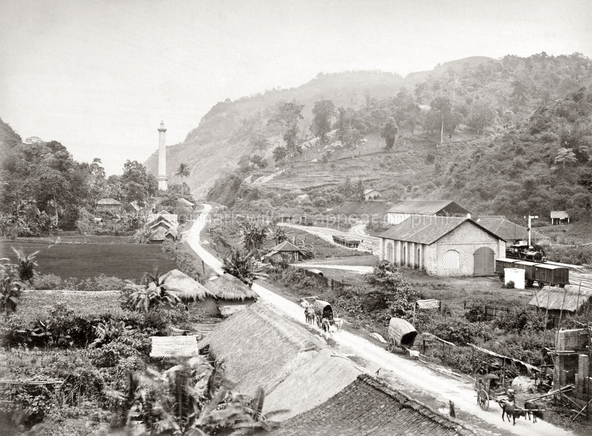 Kadugannawa Ceylon Train Station Dawson Tower Railway Vtg. Photo 19thC.