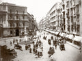 Naples Roma Street Scene Horse-Drawn Carriages Italy Vtg. Photo 19thC.