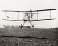 WW1 Military Aircraft Biplane Raid Airfield Tents Flight Vtg. Photo