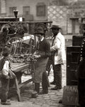London Street Locksmith Vendor Workbench Tools Life Vtg. Photo 19thC.