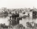 Amritsar India Golden Temple Sikh Harmandir Sahib Lake Vtg. Photo 19thC.