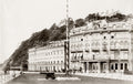 Torbay Hotel South Devon England Seaside Promenade Cannon Vtg. Photo 19thC.