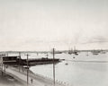 Yokohama Japan Harbour Ships Port Waterfront Boats Masted Vtg. Photo 19thC.