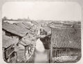 Shanghai China Canal Rooftops Cityscape Architecture Bridge Vtg. Photo 19thC.
