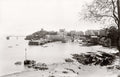 Tenby Wales Harbour Pier Seaside Town Castle Hill Boats Vtg. Photo 20thC.