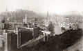 Edinburgh Scotland Cityscape Calton Hill View Castle Monument Vtg. Photo 19thC.