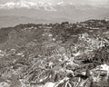 Darjeeling India Himalayas Mountain View Townscape Landscape Vtg. Photo 19thC.