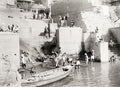 Benares Varanasi India Burning Ghat Dead River Ritual Vtg. Photo 19thC.