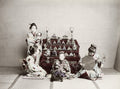 Japan Girls Festival Dolls Day Hinamatsuri Kimono Hina Vtg. Photo 19thC.