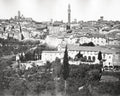 Siena Tuscany Italy Cityscape Torre del Mangia Duomo Rooftops Vtg. Photo 19thC.