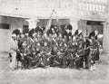 British Army India 79th Highlanders Soldiers Uniforms Kilts Vtg. Photo 19thC.