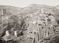Mar Saba Monastery Bethlehem West Bank Desert Canyon Vtg. Photo 19thC.