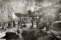 Kimberley South Africa Diamond Mine Workers Machinery Quarry Vtg. Photo 19thC.