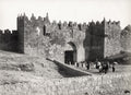 Damascus Gate Jerusalem City Wall Fortification Holy Land Vtg. Photo 19thC.