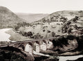Headstone Viaduct Monsal Dale Peak District Landscape Hills Vtg. Photo 19thC.