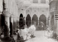 India Temple Complex Sacred Cows Cattle Hindu Priests Vtg. Photo 19thC.