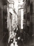 Venice Merceria Dell'Orlogio Street Scene Italy Architecture Vtg. Photo 19thC.