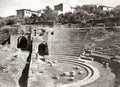 Roman Theatre Fiesole Italy Ruins Amphitheater Archaeology Vtg. Photo 19thC.