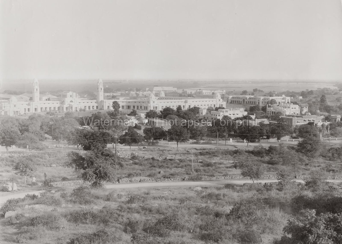New Delhi India Secretariat Buildings Cityscape Architecture Vtg. Photo 19thC.