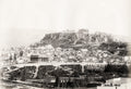 Athens Greece Acropolis Parthenon Temple Cityscape Ruins Vtg. Photo 19thC.
