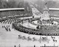 Great Britain Queen Elizabeth II Coronation Procession Crowds Vtg. Photo 20thC.