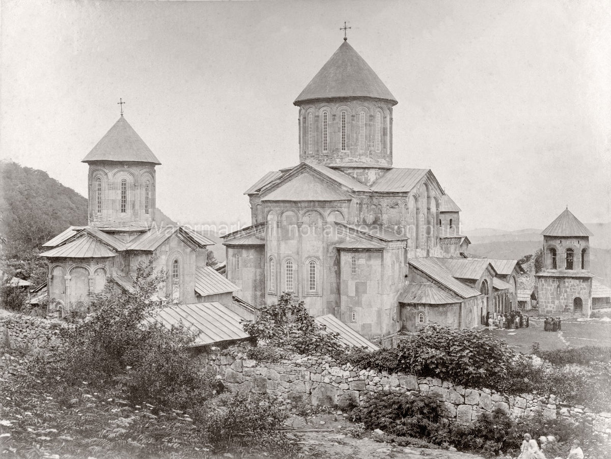 Gelati Monastic Complex Kutaisi Georgia Caucasus Church Vtg. Photo 19thC.