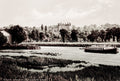 Richmond Star & Garter Hotel River Thames View Boat Landscape Vtg. Photo 19thC.