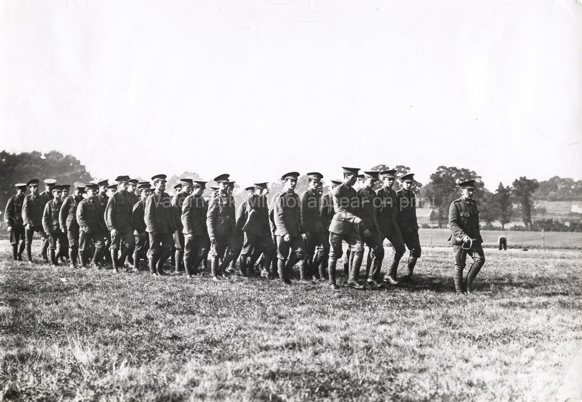 WW1 Tirailleurs Soldiers Marching Drill Field Uniforms Vtg. Photo