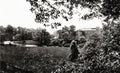Bolton Abbey Yorkshire Priory Ruins River Wharfe Landscape Vtg. Photo 19thC.