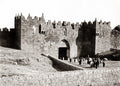 Damascus Gate Jerusalem City Wall Fortress Architecture Vtg. Photo 19thC.