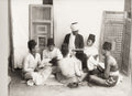 Egypt Muslim Boys School Teacher Students Education Vtg. Photo 19thC.