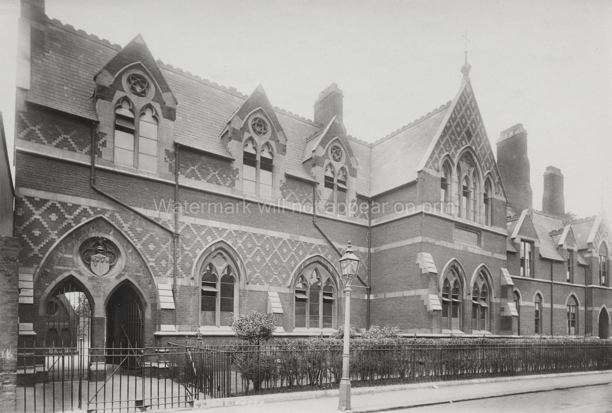 Sir Walter St John's School London Gothic Revival Architecture Vtg. Photo 19thC.