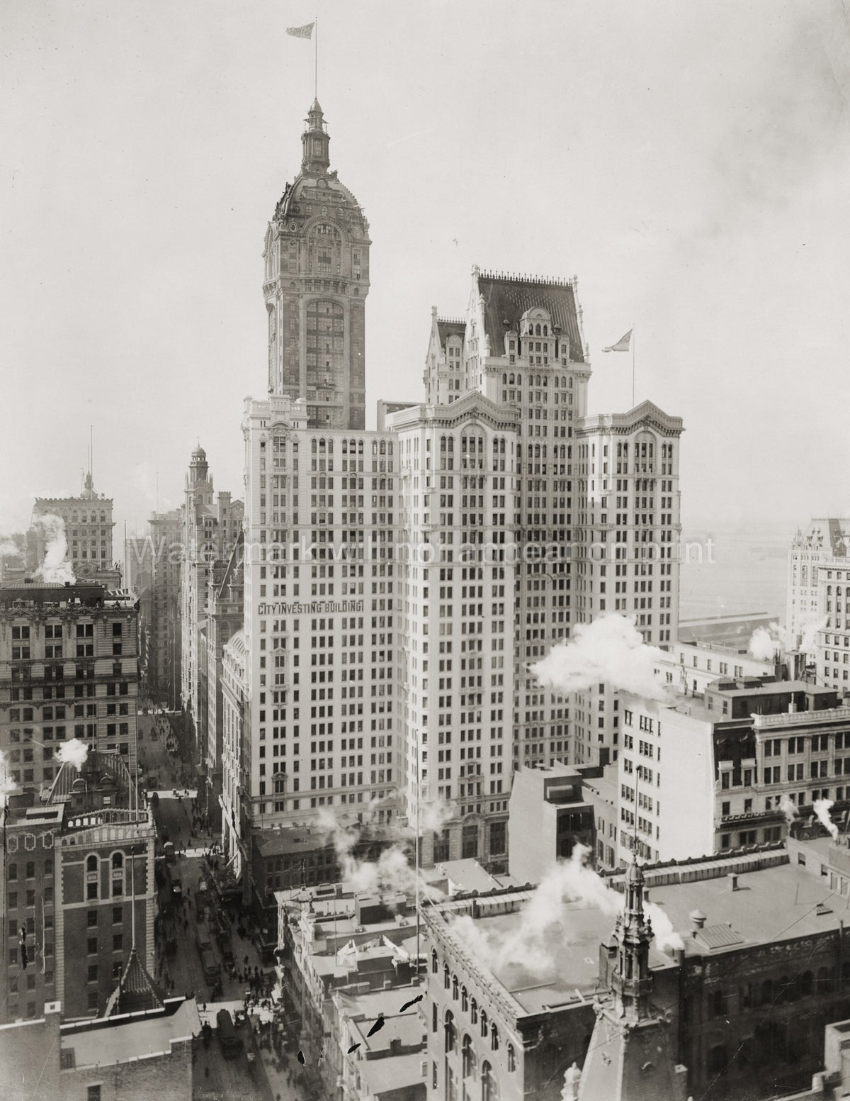 New York City Investing Cortlandt Building Skyscraper Vtg. Photo 20thC.