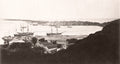 China Takoo Harbour Port Sailing Ships Boats Waterfront Town Vtg. Photo 19thC.