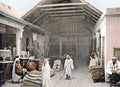 Tunis Tunisia Souk Marketplace Merchants Bazaar Courtyard Vtg. Photo 19thC.