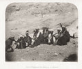 Sinai Bedouin Men Group St Katherine Convent Desert Vtg. Photo 19thC.
