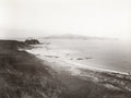 Weihaiwei China Sea View Coastline Beach Ships Fishing Vtg. Photo 20thC.