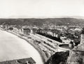 City Nice Promenade Des Anglais Waterfront View Seaside Vtg. Photo 19thC.