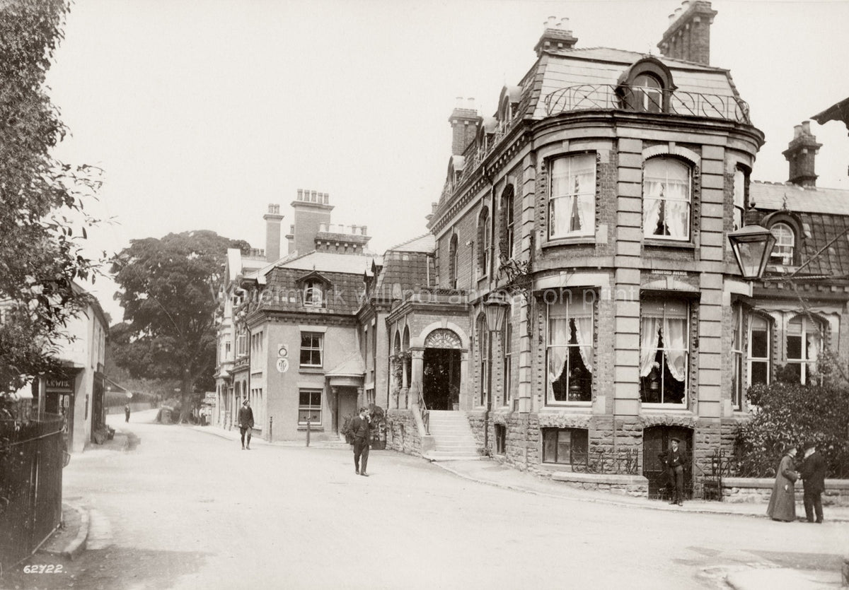 Church Stretton Shropshire England Street Scene Architecture Vtg. Photo 19thC.