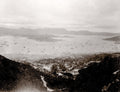 Hong Kong Harbour China Cityscape View Peak Boats Vtg. Photo 19thC.