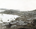 Vladivostok Russia Cityscape Harbour Boats Coastal Port View Vtg. Photo 19thC.