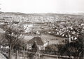 Zurich Switzerland Panoramic View Cityscape Alps River Limmat Vtg. Photo 19thC.